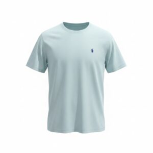 Ice Blue Round Neck T-Shirt