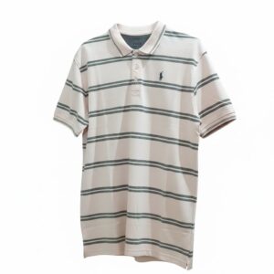 White Striped Polo Shirt